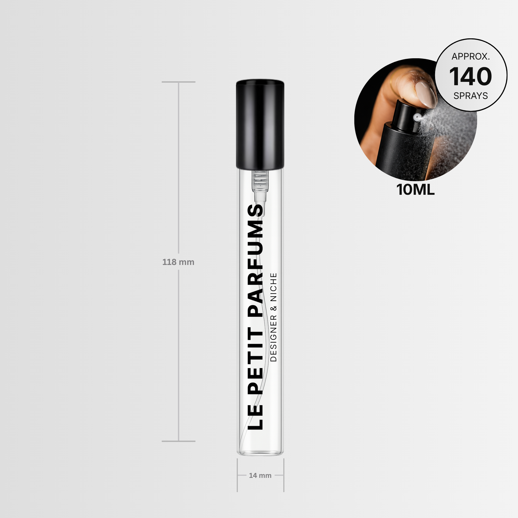 10ml glass spray vial