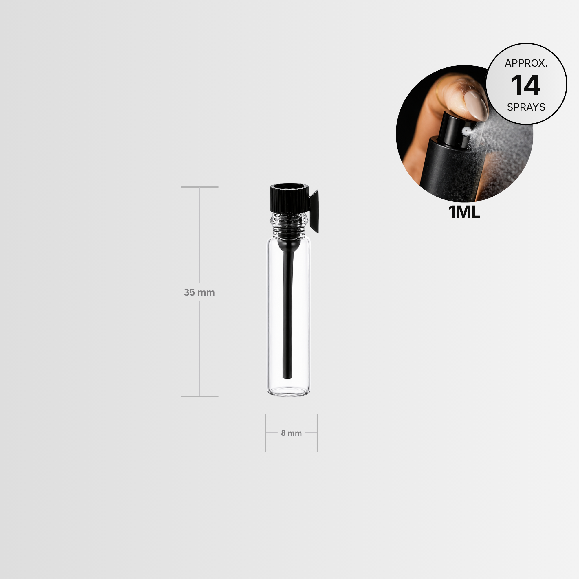 1ml glass vial