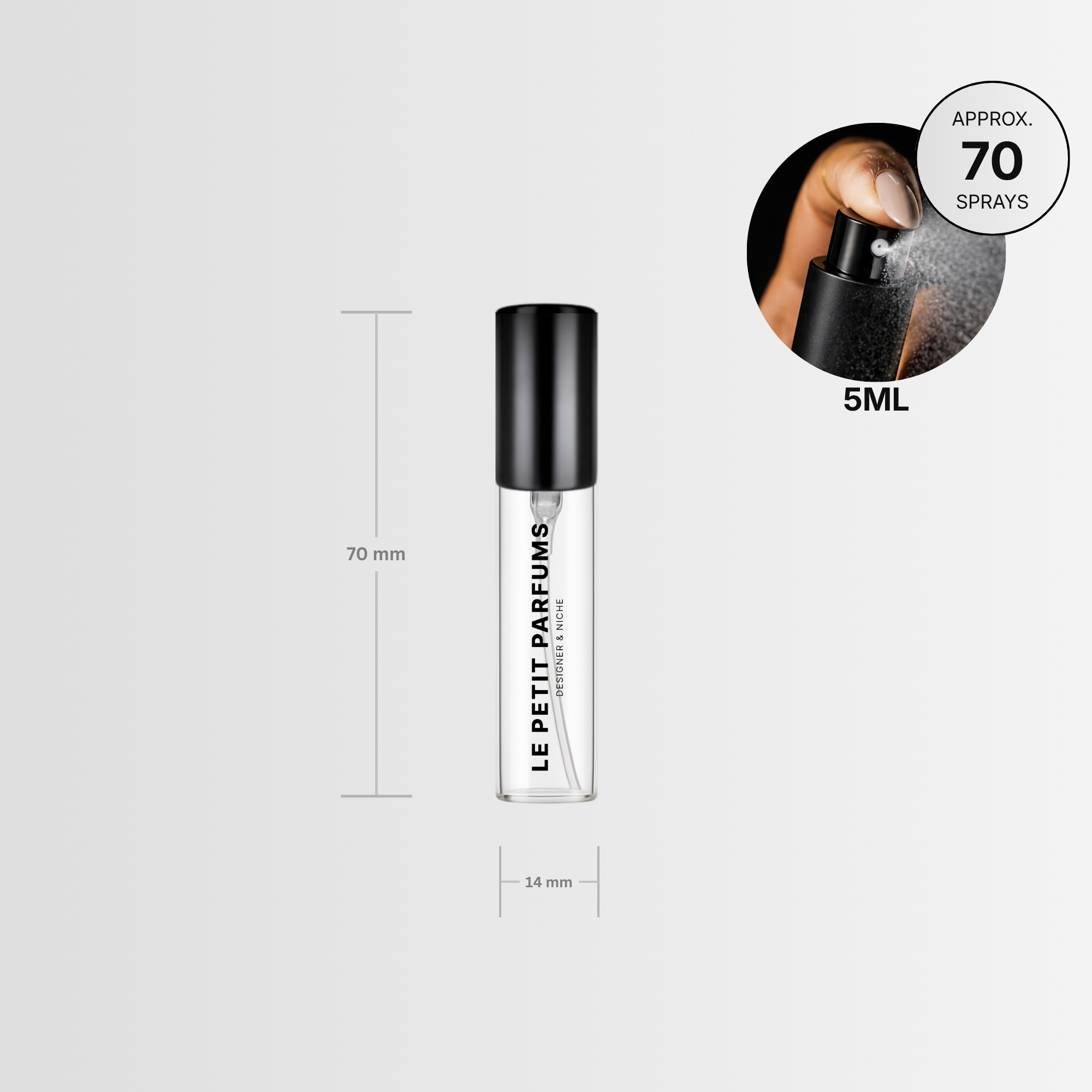 5ml glass spray vial