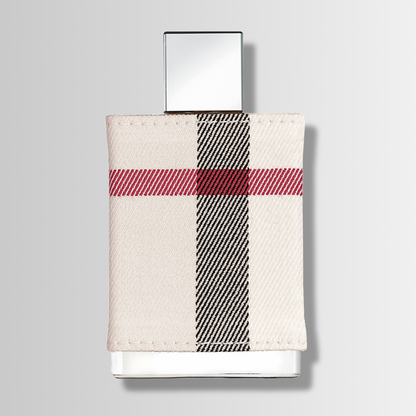 Burberry London for Women – bottle wrapped in classic check fabric with silver cap – Le Petit Parfums