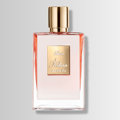 Kilian Love Don’t Be Shy – white lacquer bottle with ornate gold sides – Le Petit Parfums